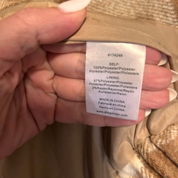 NWT retails 138, Anthropologie Dolan plaid moto jacket - Picture 12 of 13